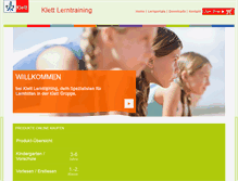 Tablet Screenshot of klett-lerntraining.de